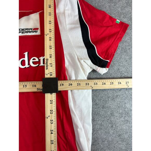 Puma Scuderia Ferrari F1 Racing T Shirt Mens XL Red White Santander Motosport - Picture 3 of 7